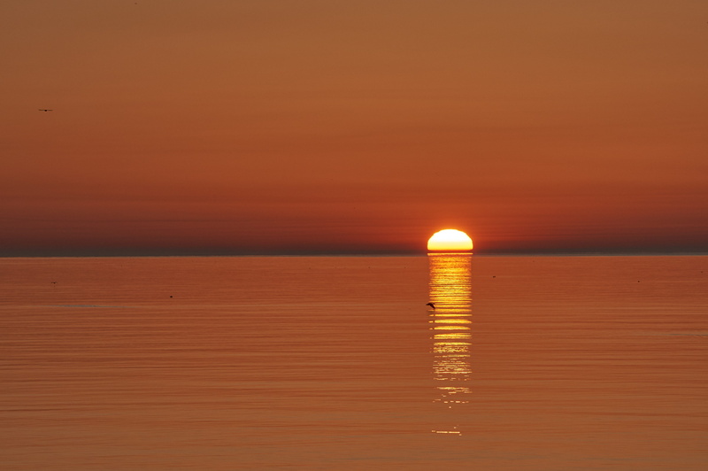 tranquil scene, lake ontario, copy space, reflection, summer, sun, water, sky, idyllic, nature, 4K, electricity, beauty in nature, sunset, sea, red, sunrise