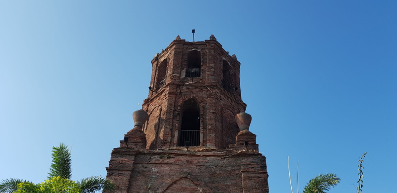 clear sky, spirituality, architecture, nature, ilocos, travel destinations, built structure, philippines, tree, belief, bantayan bell tower, the past, spire