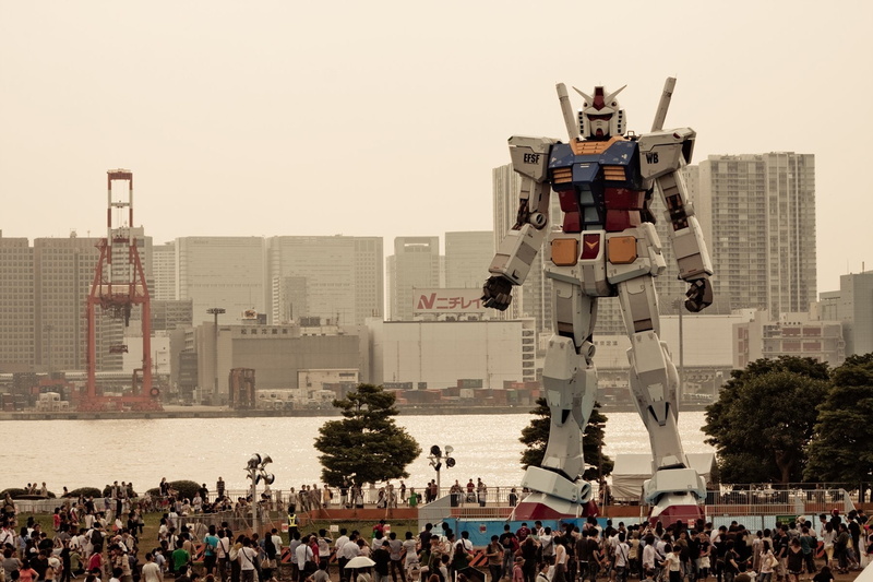 720P, Gundam, statue, Anime
