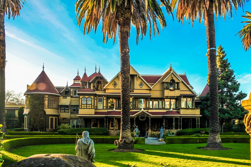 house, real people, dove, San Jose, Winchester, House, 4K, Mystery, san, nature, sky, interior, ca, day, glass, architecture, building, statue, outdoors