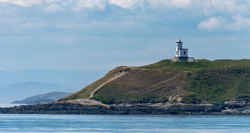 sea, sky, non-urban scene, sanjuan, building exterior, tower, water, security, landscape, building, cattlepoint, washingtonstate, washington, cloud - sky