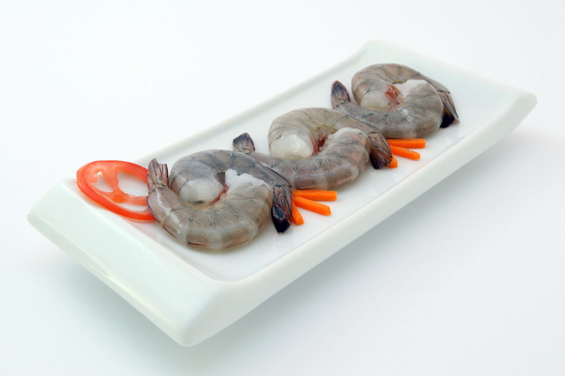 isolated, Catering, natural, cuisine, 2K, good, wholesome, Cellulite, directly above, vertebrate, cut out, one animal, gourmet, full length, prawns, meal