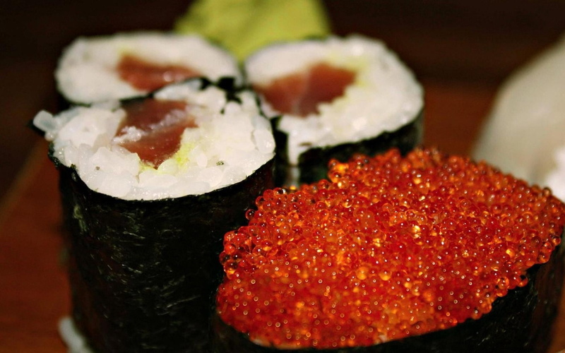 japanese Cuisine, caviar, japanese Culture, temptation, wellbeing, food, snack, sesame, indoors, focus on foreground, crockery, selective focus, chopsticks