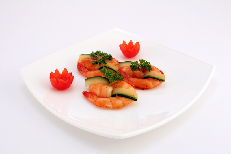 2K, isolated, vegetable, still life, diet, chinese, studio shot, crockery, sea, white background, tomato, nutrition, berry fruit, appetite, broiled, shrimp