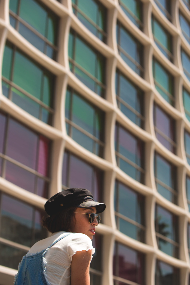 young adult, day, architecture, portrait, line hotel, koreatown, headshot, forever21, la, child, building, hotel, lifestyles, hairstyle, outdoors, cool hotel
