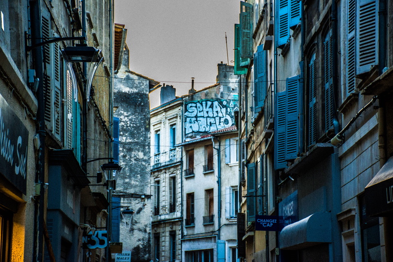 town, places, street scene, nature, street, no people, outdoors, sign, building exterior, weathered, low angle view, window, architecture, grafitti, communication