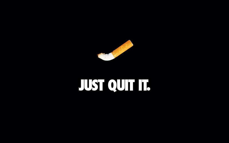 nike, it, quit, 4K, smoking, just, minimal, dark, art