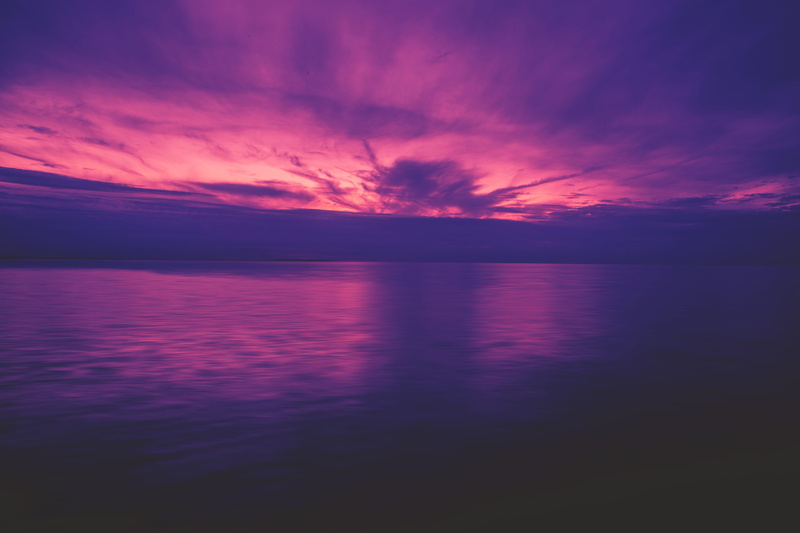 beach, waterfront, sunset, cloud - Sky, outdoors, vibrant, 4K, nature, cloudscape, coastline, sun, horizon, tranquil Scene, idyllic, no People, colours