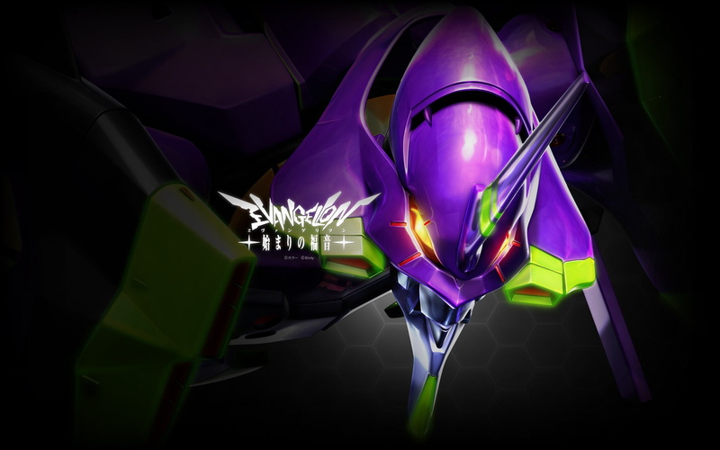 anime, purple, neon, hd, evangelion, cartoon/comic, 1080P, genesis