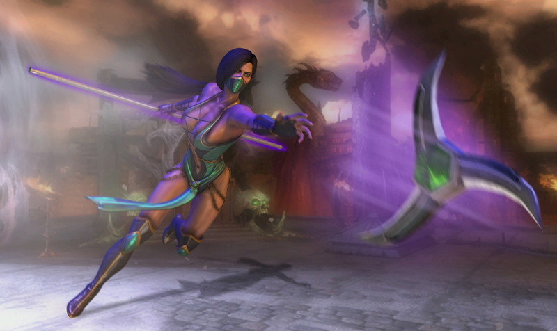 purple, art, motion, mortal, blue, girl, Mortal Kombat, night, leisure activity, fun, creativity, full length, dancer, performance, costume, the game, young women