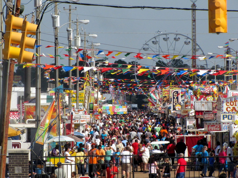 Fair, State, street, near, amusement park ride, transportation, crowd, Carnival, amusement, city life, attraction, day, men, people, festival, large group of people