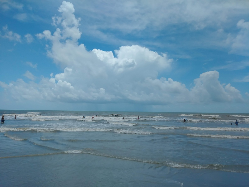 peace, atlantic beach, tranquil scene, idyllic, good vibes only, sea, water, wave, outdoors, atlantic, swimmer, non-urban scene, no people, joy, blue sky