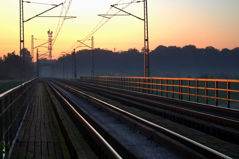 cable, steel, direction, railroad Track, no people, connection, tree, electricity pylon, transportation, train, outdoors, sky, architecture, diminishing perspective