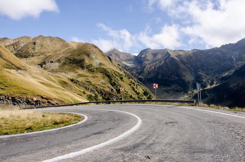 the way forward, road trip, sign, dividing line, outdoors, road marking, non-urban scene, romania, landscape, 4K, road, nature, mountain, mountain range