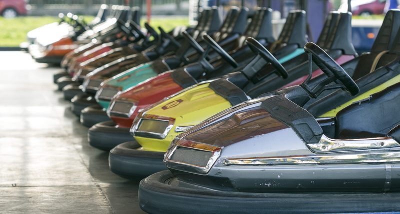 Park, child, focus on foreground, Fun, little, large group of objects, repetition, side by side, play, carousel, metal, in a row, close-up, car, Park, vintage