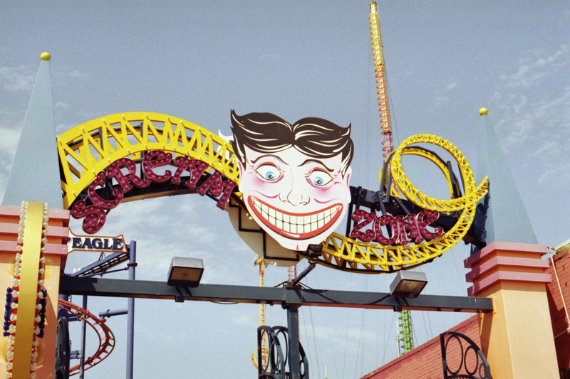 arts culture and entertainment, scream, outdoors, animal, communication, multi colored, circus, water, inflatable, adventure, word, art and craft, day