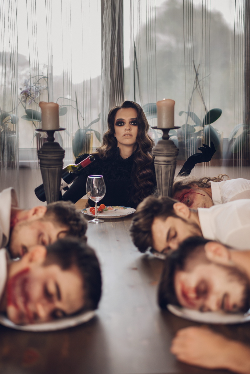 cluj-napoca, women, wine, young men, comercial, lifestyles, sink, males, holding, group of people, collage, poster, editorial, sitting, black widow, adult