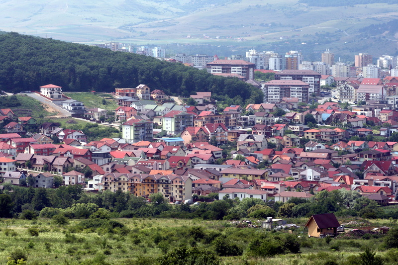 residential district, romania, cityscape, high angle view, roof, building, town, outdoors, plant, architecture, building exterior, nature, cluj napoca