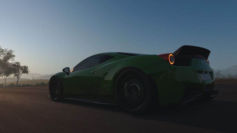 sunlight, transportation, car, sky, outdoors, travel, motor vehicle, 4K, Forza Games, forza horizon 3, blue, road trip, day, tire, retro styled, land vehicle
