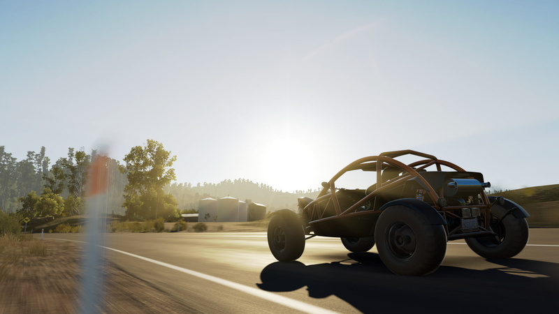 road, sunbeam, clear sky, plant, videographer, video games, copy space, landscape, land vehicle, shadow, sky, lens flare, mode of transportation, 1080P