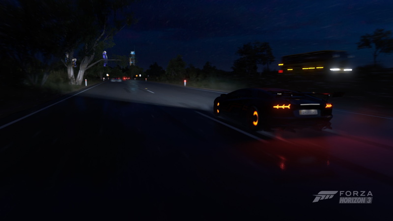 forza horizon 3, night, Lamborghini, Hypercar, Forza Horizon, rain, 1080P, video games