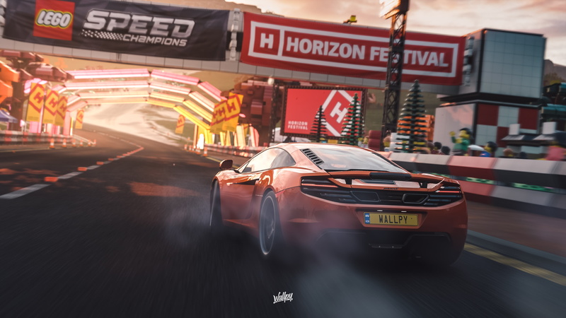 Microsoft, game art, McLaren, MP4-12C, by Wallpy, Forza Horizon 4, 4K
