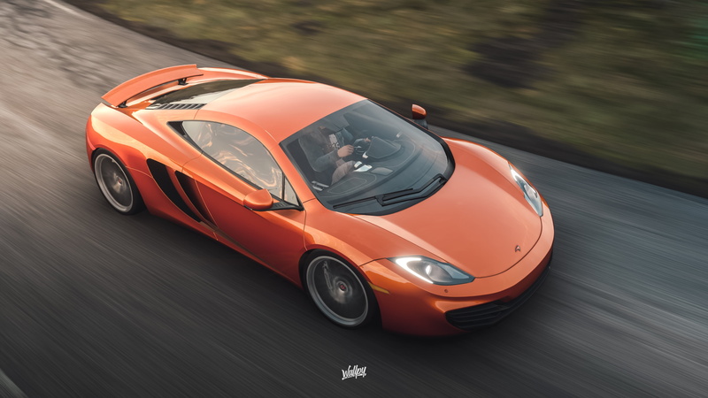 game art, Microsoft, 4K, by Wallpy, McLaren, MP4-12C, Forza Horizon 4