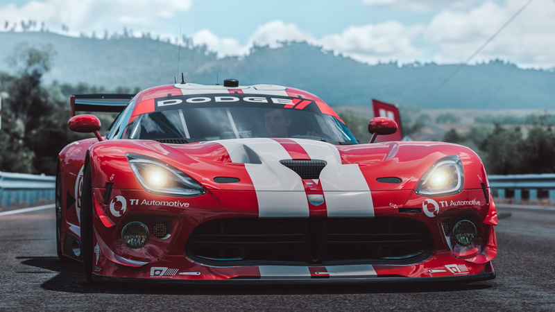 by Wallpy, Forza Horizon 3, Dodge, Viper, SRT, 2K, game art, Microsoft