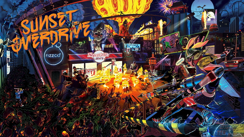 Xbox One, human representation, high angle view, day, art and craft, nature, architecture, choice, built structure, abundance, Sunset Overdrive, representation