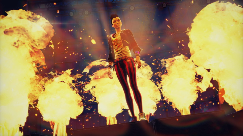 event, group of people, outdoors, Sunset Overdrive, celebration, people, illuminated, burning, 5K, stage, Xbox One, night, nature, arts culture and entertainment