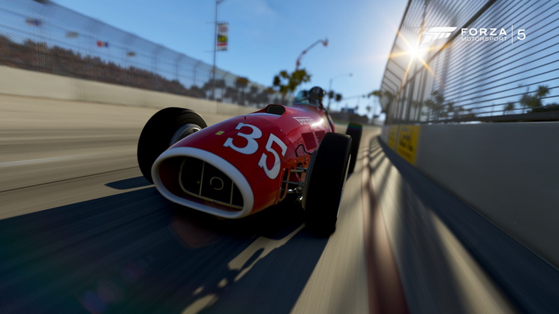 sky, selective focus, no people, Forza Motorsport 5, video games, mode of transportation, western script, sport, Forza Motorsport, speed, number, car, text