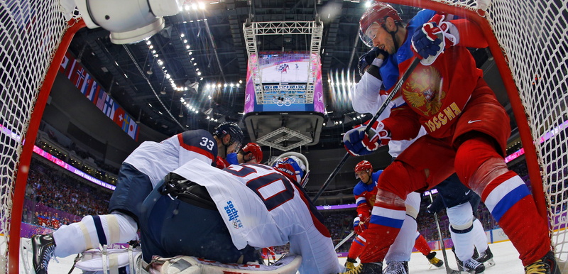 4K, The XXII Winter Olympic Games, Sochi 2014, hockey, Russia-Slovakia