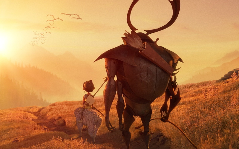 pets, beetle, domestic animals, herbivorous, beauty in nature, animal wildlife, sunset, 2016, mammal, kubo, sky, 1080P, two, Movies, sunlight, men, Hollywood Movies