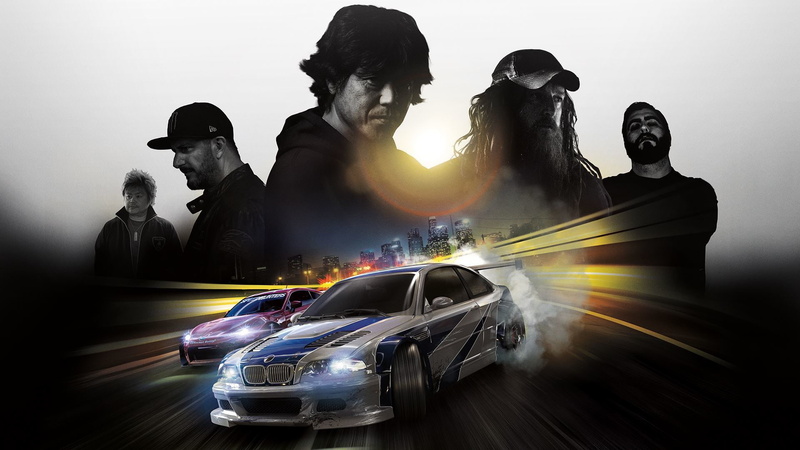 1080P, Night, Road, BMW M3 E46, Tires, Need for Speed, Need For Speed: Deluxe Edition, Machine, Ghost Games, Smoke, The city, Speed, Electronic Arts, Cars