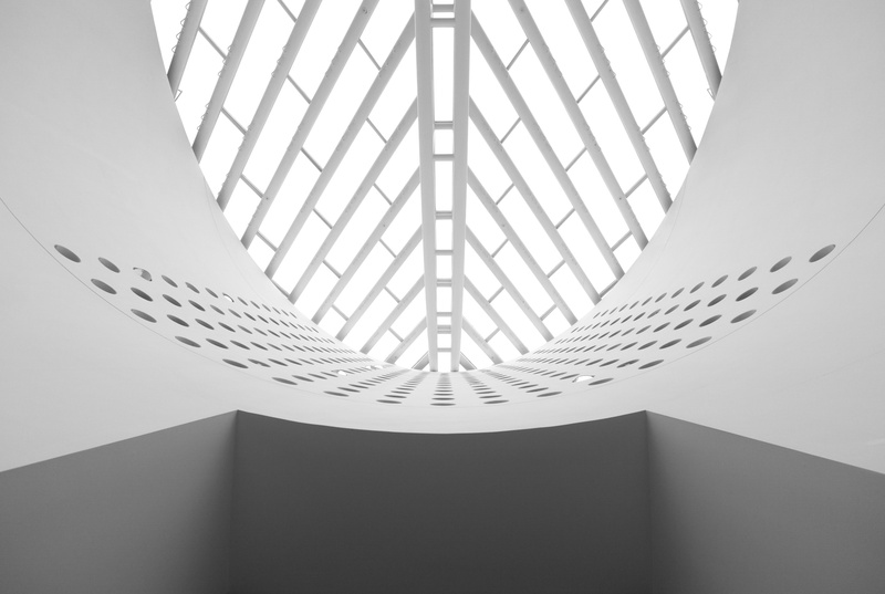 sky, pattern, sfmoma, office building exterior, modern, low angle view, architectural feature, san francisco, building exterior, abstract, silver colored