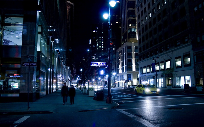 2K, nyc, cityscape, street, dark, sign, skyscraper, downtown District, blurred Motion, dusk, symbol, new York City, lighting Equipment, white, street Light