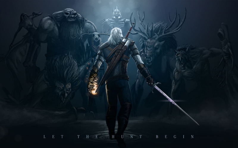 warrior, game, dark, wild, online, fantasy, video, fighting, witcher, hunt, slash, rpg, action, stealth, hack, 4K