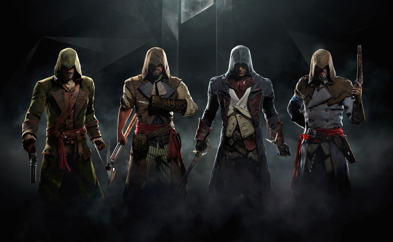 weapon, Open, males, adult, 2K, World, unity, men, arnaud, creed, architecture, s, clothing, front view, assassins, fog, Adventure, holding