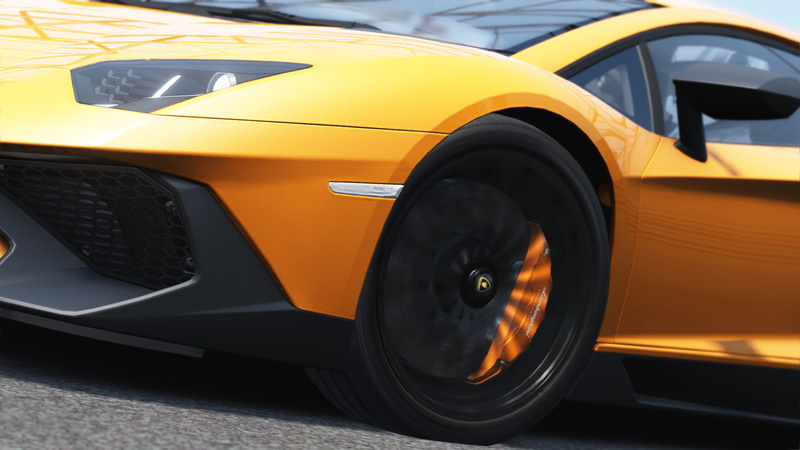1080P, land vehicle, no people, sports car, luxury, Nordschleife, black color, speed, wheel, tire, car, yellow, outdoors, motor vehicle, orange color