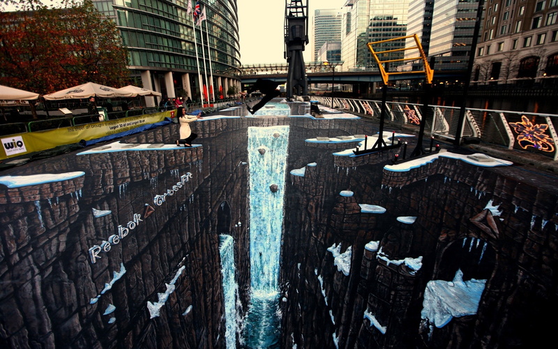 3D picture, street art, city buildings, collection, desktop, 2K, hq walls, beautiful pictire, hd walls, picture on the street, hd, city streen