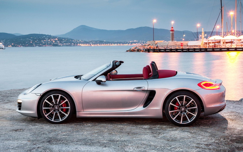 1080P, convertible, 1920x1200, porsche, boxster, silver, cars, porsche boxster