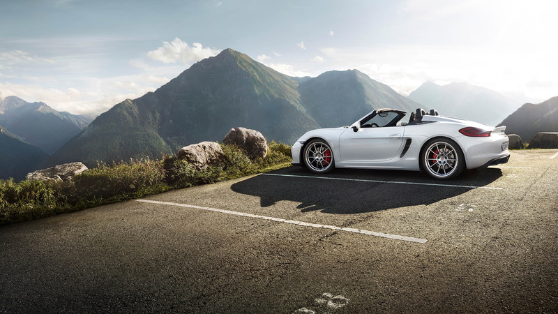 2015, porsche, excellent, parking, 1080P, porsche boxster, car, boxster, white, convertible