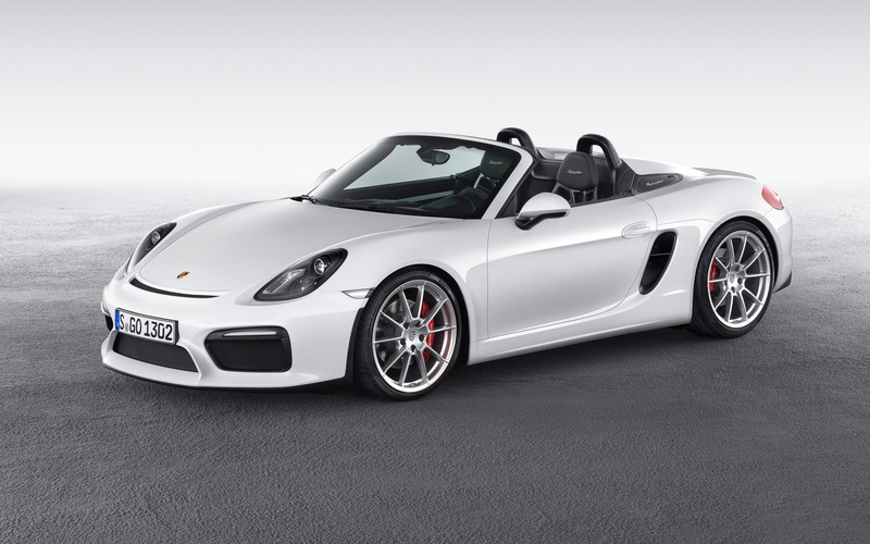 convertible, white car, porsche, boxster, 2015, 2K, car, white, porsche boxster