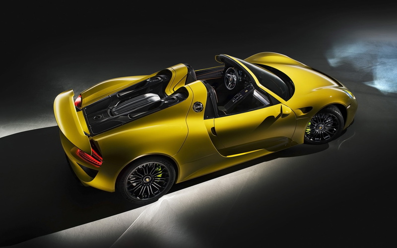 Yellow, 2K, Supercar, Porsche, spyder