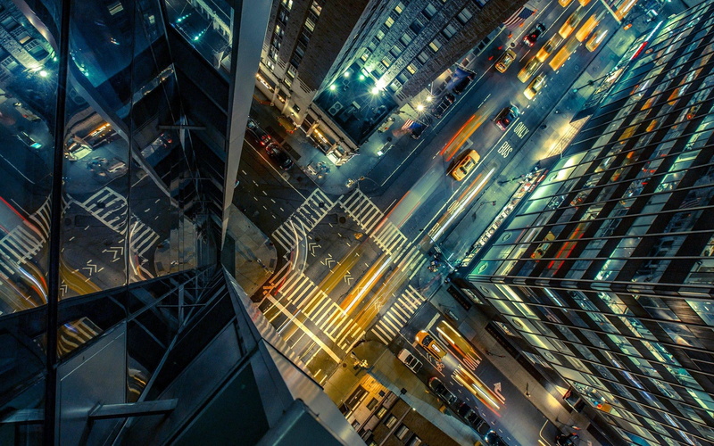 city, building, gray, raod, office building exterior, city life, downtown district, travel destinations, concrete, building exterior, illuminated, modern