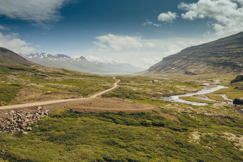 aerial, landscape, road, scenics - nature, street, mountain range, way, valley, trees, cloud - sky, outdoors, stream, wilderness, distance, river, mountain