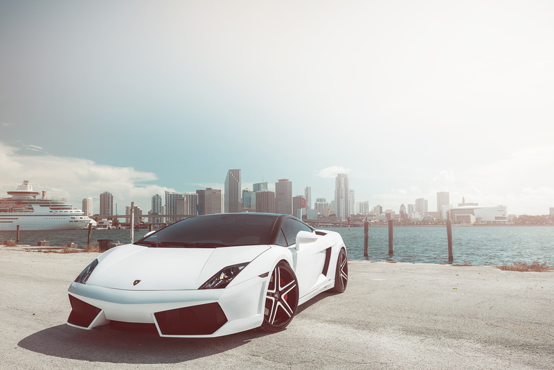 5K, coupe, gallardo, white, lambo, lamborghini