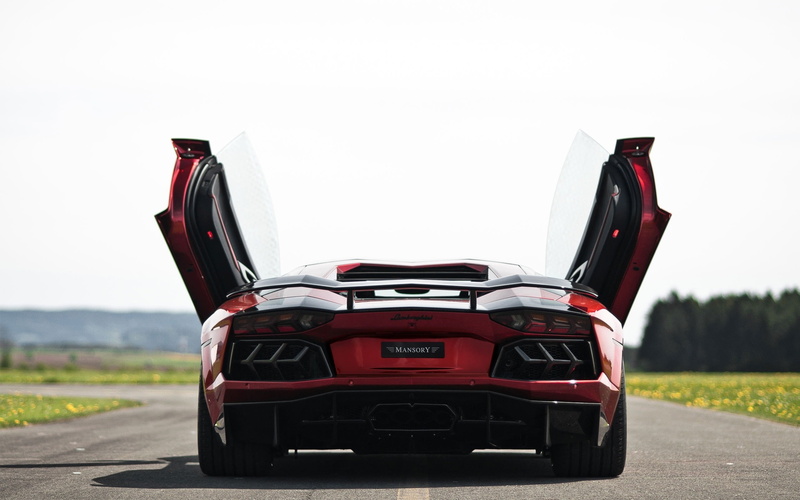 lamborghini, mansory, art, 2K, doors, butterflies, Supercars, hd, aventador, red, cars, Lambo, x, butterfly, tuning, animals