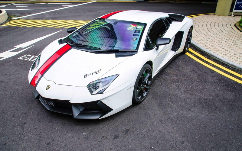 lamborghini, supercar, 1080P, lambo, white, hd, aventador