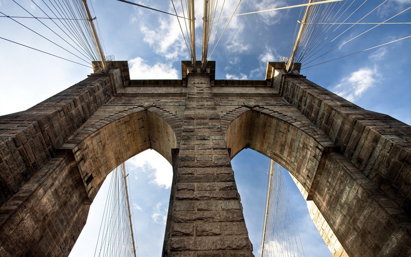 bridge, architecture, 2K, Brooklyn Bridge